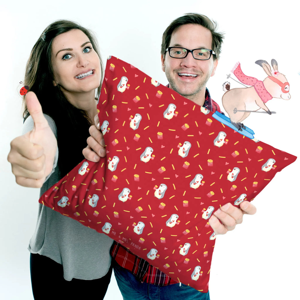 Cushion penguin French fries pillows, couch, Pillow, pad, bedroom, sofa, soft, 40x40, cushion, settee, bed, 40 x 40, fluffy, pillow case, Love, Loving, Two, Together, Marriage, Engagement, Proposal of marriage, Love gift, gift for her, gift for him, anniversary gift, Valentine&#39;s Day Gift for Women Love Gift Anniversary Wedding Anniversary Party Favor Gift for Girlfriend Gift for Partner Boyfriend Gift Token of Love for Men for Husband