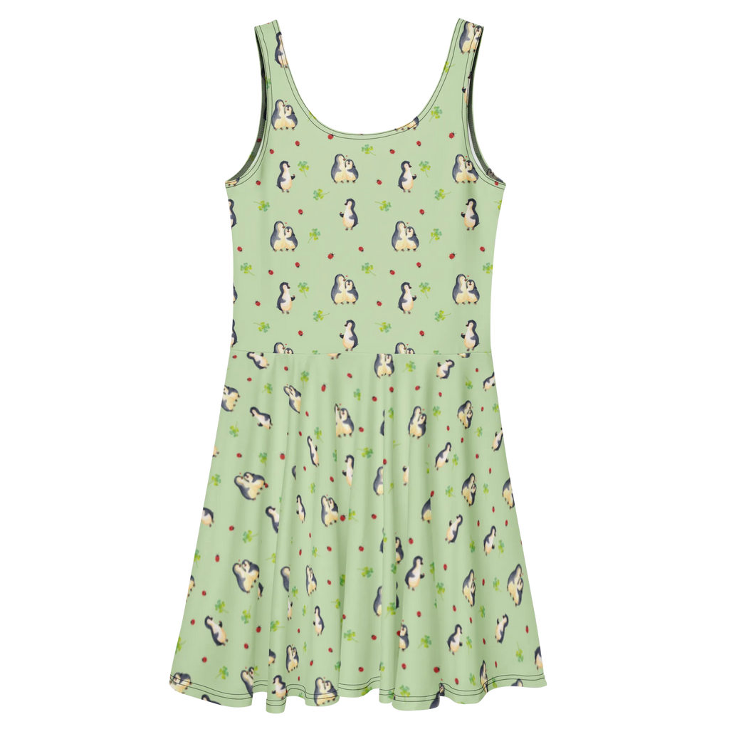 Sommerkleid Pinguin Marienkäfer Muster Kleid, Sommerkleid, Skaterkleid, Pinguin, Marienkäfer, Lebensfreude, Pinguine, Glück, Wunder, Liebe, Freude