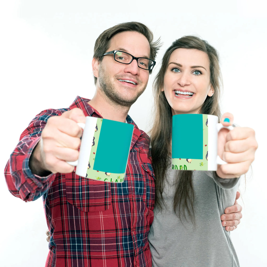 Tasse Pinguin Marienkäfer Muster Tasse, Bürotasse, Tasse mit Zitaten, Kaffeetasse, Tasse mit Motiven, Porzellantasse, Teetasse, Keramiktasse, Geschenktasse, Pinguin, Lebensfreude, Wunder, Pinguine, Freude, Marienkäfer, Liebe, Glück