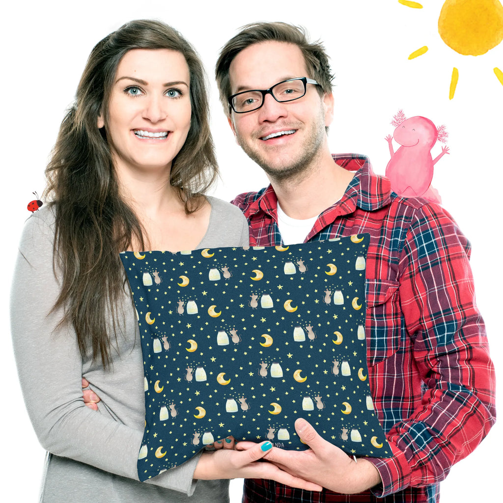 Cushion Mouse Stars fluffy, pillow case, settee, bedroom, couch, pillows, soft, 40x40, Pillow, pad, cushion, sofa, bed, 40 x 40, small animals, cute, funny, cute animal motives, hand drawn, small world, funny sayings, good mood, happy, gifts, gift ideas, special gifts, animal lover, card, child, baptism, stars, birthday, dreams, wish, baptism gift, Mouse, child birthday, pregnancy, hope, first child, birth