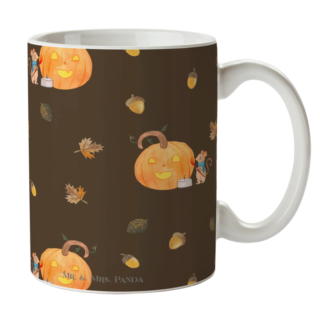 Tasse Kürbis Maus Muster Kaffeetasse, Teetasse, Tasse mit Zitaten, Porzellantasse, Tasse mit Motiven, Keramiktasse, Geschenktasse, Tasse, Bürotasse, Halloween, Deko, Martinssingen, Dekoration, Geschenke, Schenken, Kürbis, Halloween Deko, Süßes sonst gibt's saures, Trick or Treat, Kerzen, Maus