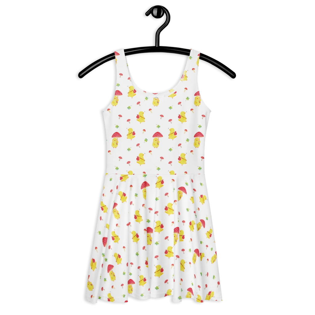 Sommerkleid Küken Fliegenpilz Muster Kleid, Skaterkleid, Sommerkleid, Geschenke zu Ostern, Osterdeko, Ostergeschenke, Ostern Kinder, Osternest, Ostergeschenke Kinder, Osterhase, Ostern, Ostern Geschenk, Küken, Ostergrüße, Glückspilz, Frohe Ostern, Fliegenpilz