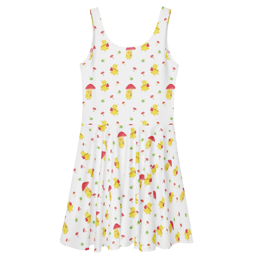 Sommerkleid Küken Fliegenpilz Muster Kleid, Skaterkleid, Sommerkleid, Geschenke zu Ostern, Osterdeko, Ostergeschenke, Ostern Kinder, Osternest, Ostergeschenke Kinder, Osterhase, Ostern, Ostern Geschenk, Küken, Ostergrüße, Glückspilz, Frohe Ostern, Fliegenpilz