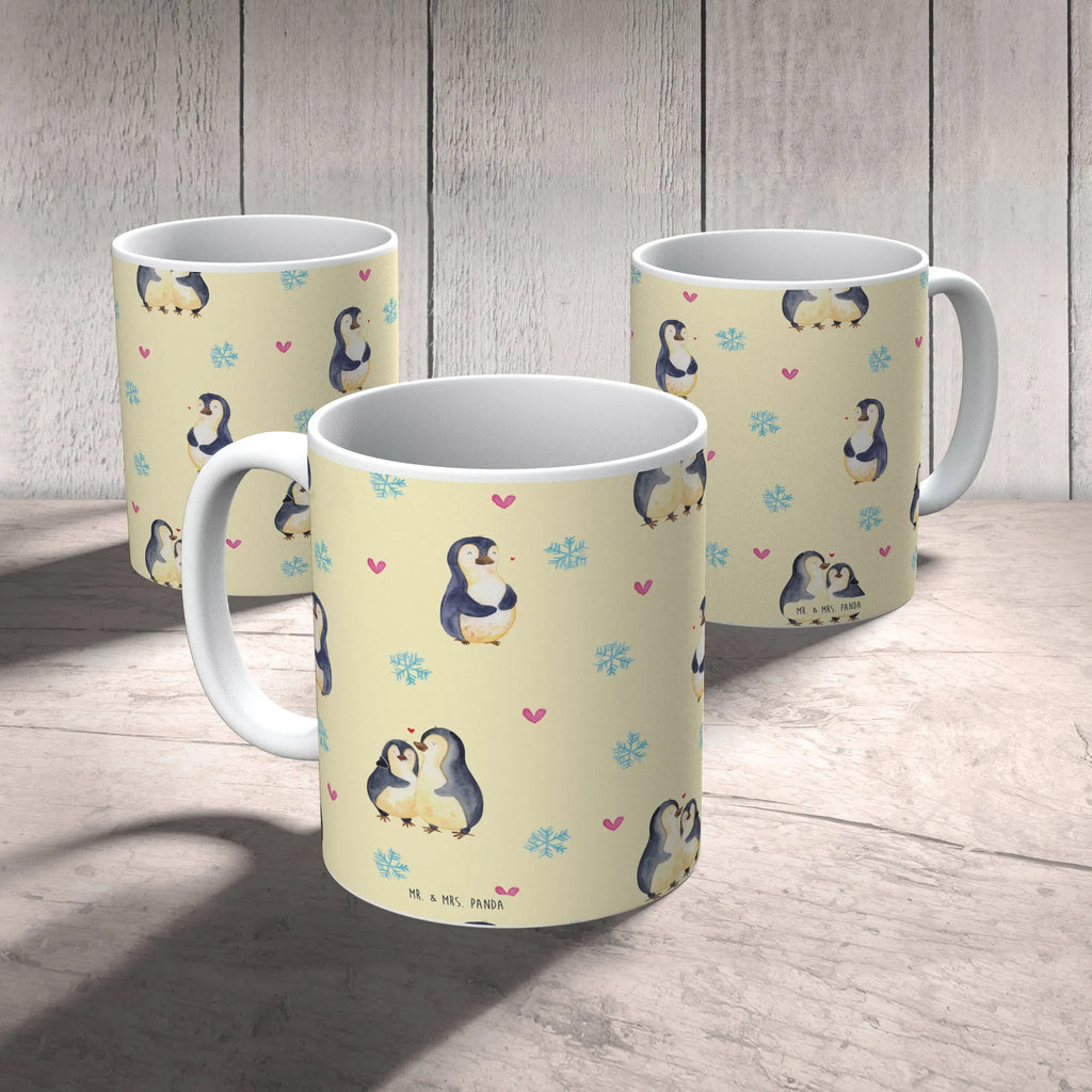Tasse Pinguin umarmen Muster Keramiktasse, Tasse mit Motiven, Geschenktasse, Kaffeetasse, Teetasse, Tasse, Porzellantasse, Tasse mit Zitaten, Bürotasse, Pinguin, Liebe, Hochzeitstag, Hochzeitsgeschenk, Verlobung, Liebespaar, Liebesbeweis, Liebesgeschenk, Hochzeit, Jahrestag