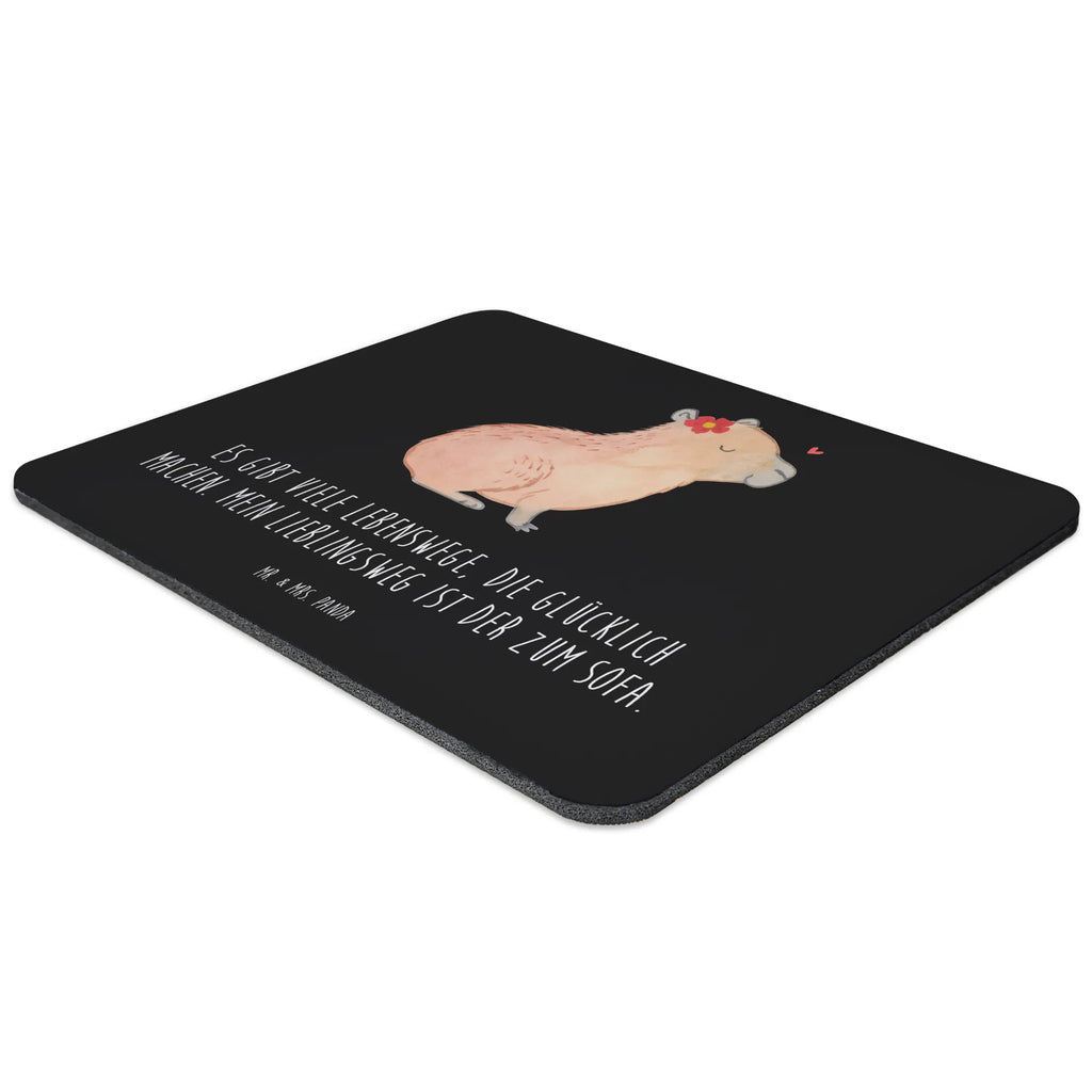 Mouse mat Capybara flower Student, mousepad, Mouse, PC, Mouse Pad, Motif, Office, Study, Print, fun, saying, Gift, Work, Pad, small animals, cute, funny, cute animal motives, hand drawn, small world, funny sayings, good mood, happy, gifts, gift ideas, special gifts, animal lover, card