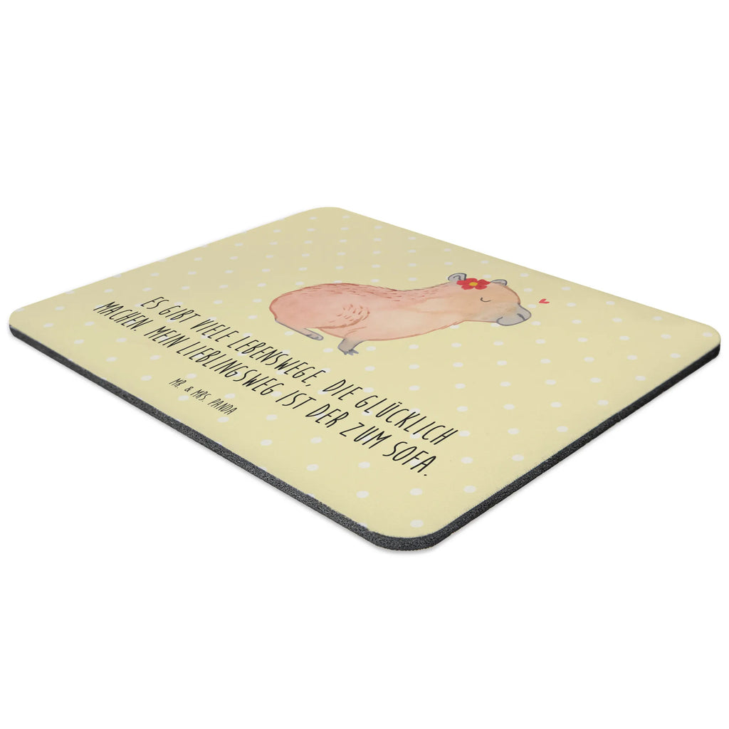 Mouse mat Capybara flower Student, mousepad, Mouse, PC, Mouse Pad, Motif, Office, Study, Print, fun, saying, Gift, Work, Pad, small animals, cute, funny, cute animal motives, hand drawn, small world, funny sayings, good mood, happy, gifts, gift ideas, special gifts, animal lover, card