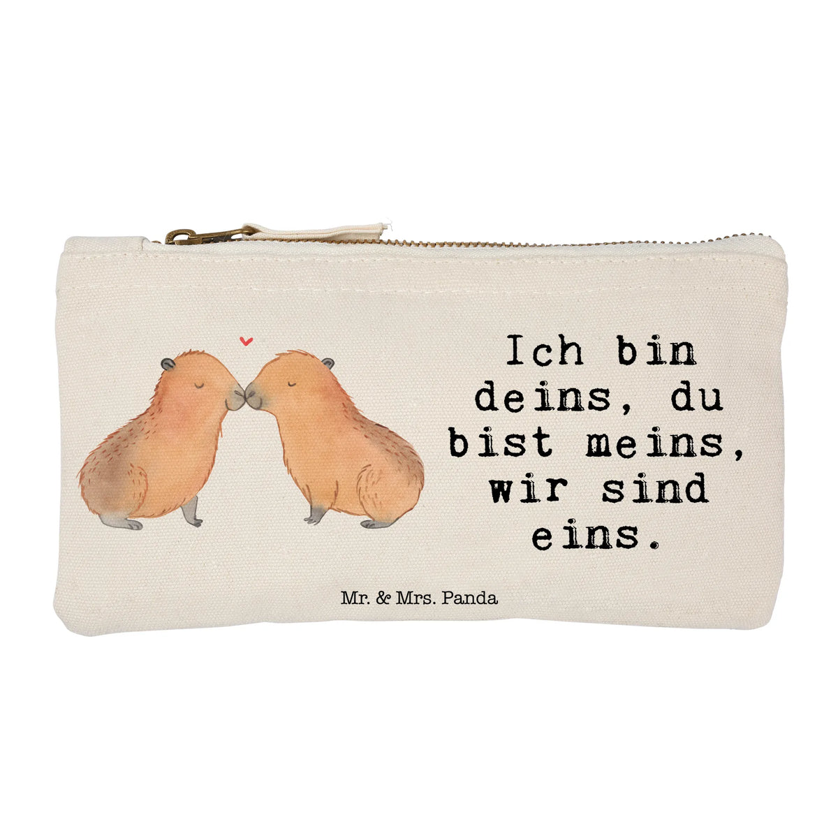 Make-up bag Capybara love card, gifts, gift ideas, small animals, cute, cute animal motives, hand drawn, funny sayings, good mood, special gifts, animal lover