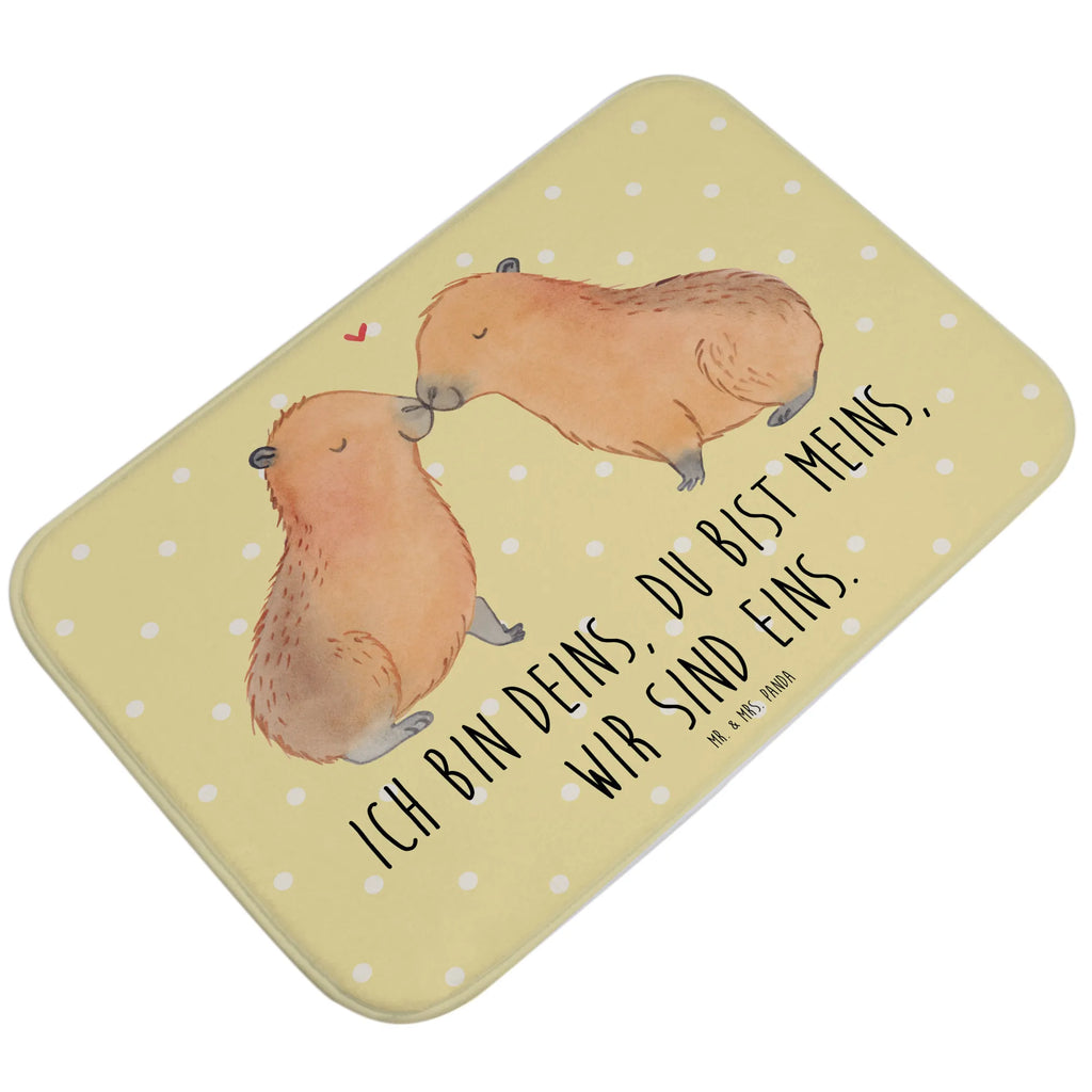 Bath mat Capybara love Bath mat, non-slip, Shower mat, Bath rug, small animals, cute, funny, cute animal motives, hand drawn, small world, funny sayings, good mood, happy, gifts, gift ideas, special gifts, animal lover, card