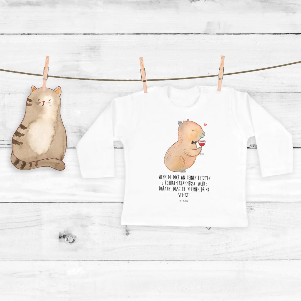 Baby Longsleeve Capybara Wein Bio, Langarm, Baby Shower, Kleidung, Lustige Sprüche, Tiere, Tiermotive, Gute Laune, Panda Handzeichnung, Wein Spaßbild, Geschenk für Weinkenner, Adrette Tiere, Weinliebhaber Geschenk, Handgezeichnetes Capybara, Liebe Zum Wein Spruch, Capybara Weinflasche, Weintrinkendes Nagetier, Stilvolles Capybara, Capybara Zeichnung, Heiterer Capybara, Capybara Kunstwerk