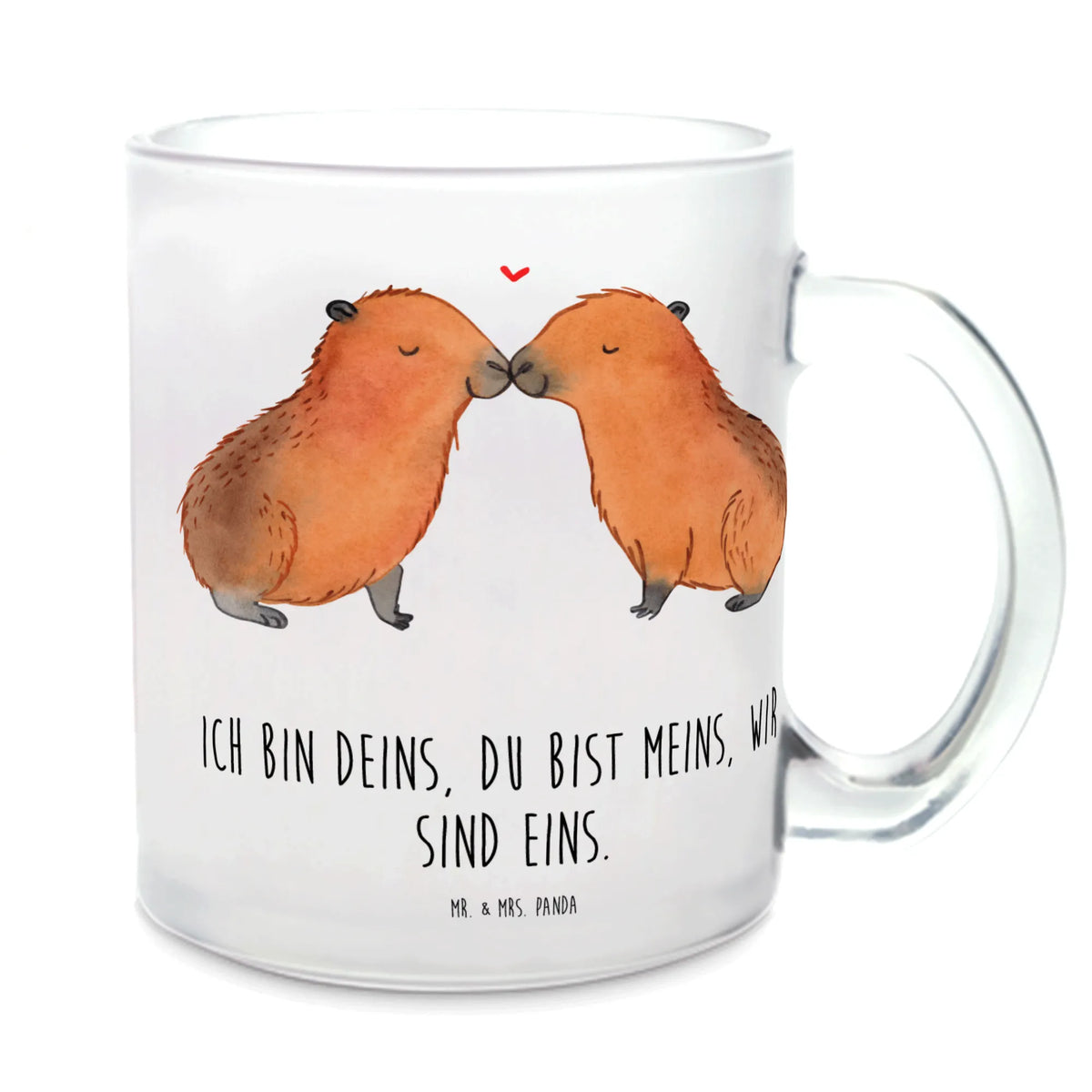 Glass tea cup Capybara love tea, tea glass, Tea cup, glass, mug, small animals, cute, funny, cute animal motives, hand drawn, small world, funny sayings, good mood, happy, gifts, gift ideas, special gifts, animal lover, card