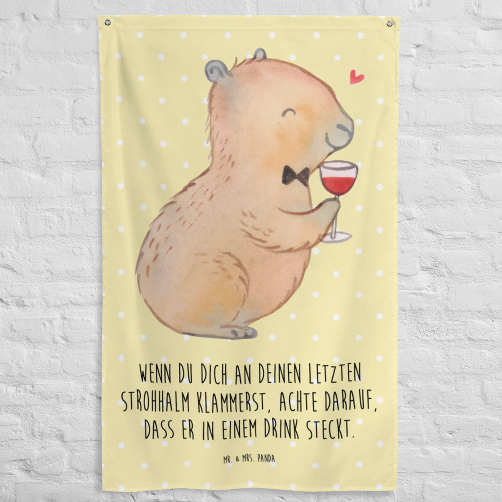 Tapestry Capybara wine Tapestry, Decoration, Boho, Wall hanging, small animals, cute, funny, cute animal motives, hand drawn, small world, funny sayings, good mood, happy, gifts, gift ideas, special gifts, animal lover, card