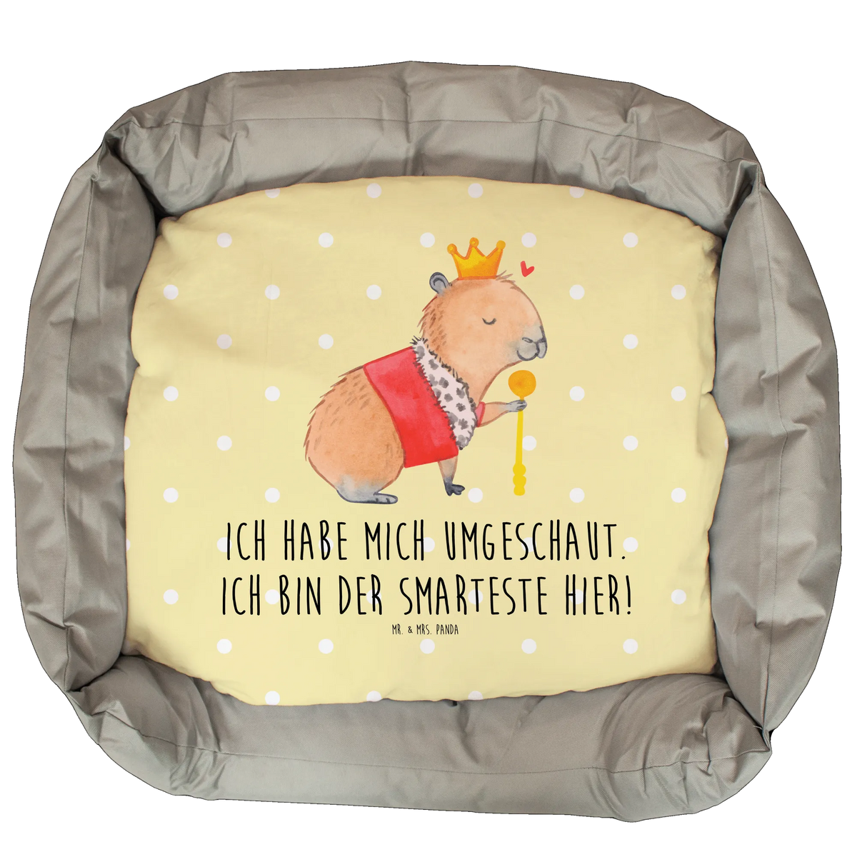 Cat bed Capybara King small animals, cute, funny, cute animal motives, hand drawn, small world, funny sayings, good mood, happy, gifts, gift ideas, special gifts, animal lover, card
