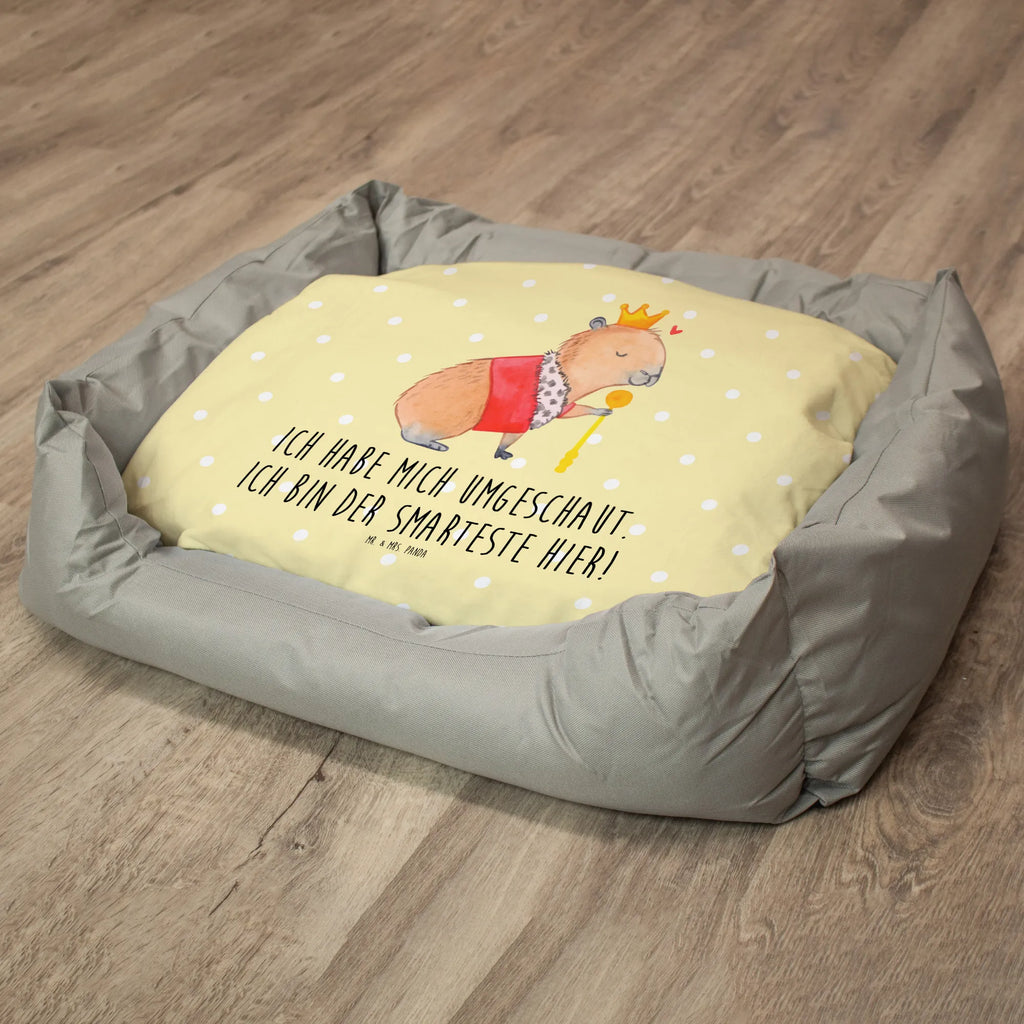 Katzenbett Capybara König Katzenbett, Katze, Kater, Katenborb, Tierbett, Körbchen, Katzenliege, Tiermotive, Gute Laune, lustige Sprüche, Tiere, König, Capybara