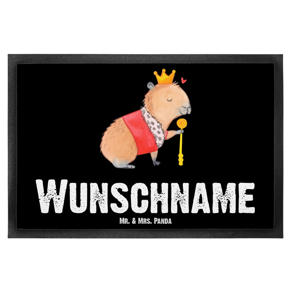 Personalized doormat Capybara King small animals, cute, funny, cute animal motives, hand drawn, small world, funny sayings, good mood, happy, gifts, gift ideas, special gifts, animal lover, card
