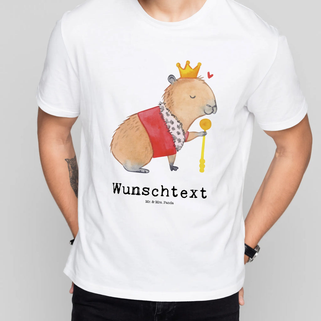 Personalisiertes T-Shirt Capybara König T-Shirt mit Namen, T-Shirt mit Aufruck, T-Shirt Personalisiert, Gute Laune, Lustige Sprüche, Tiere, Tiermotive, Capybara, König