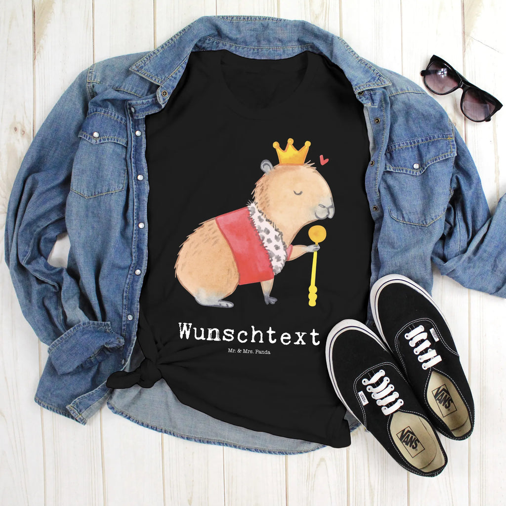 Personalisiertes T-Shirt Capybara König T-Shirt mit Namen, T-Shirt mit Aufruck, T-Shirt Personalisiert, Gute Laune, Lustige Sprüche, Tiere, Tiermotive, Capybara, König