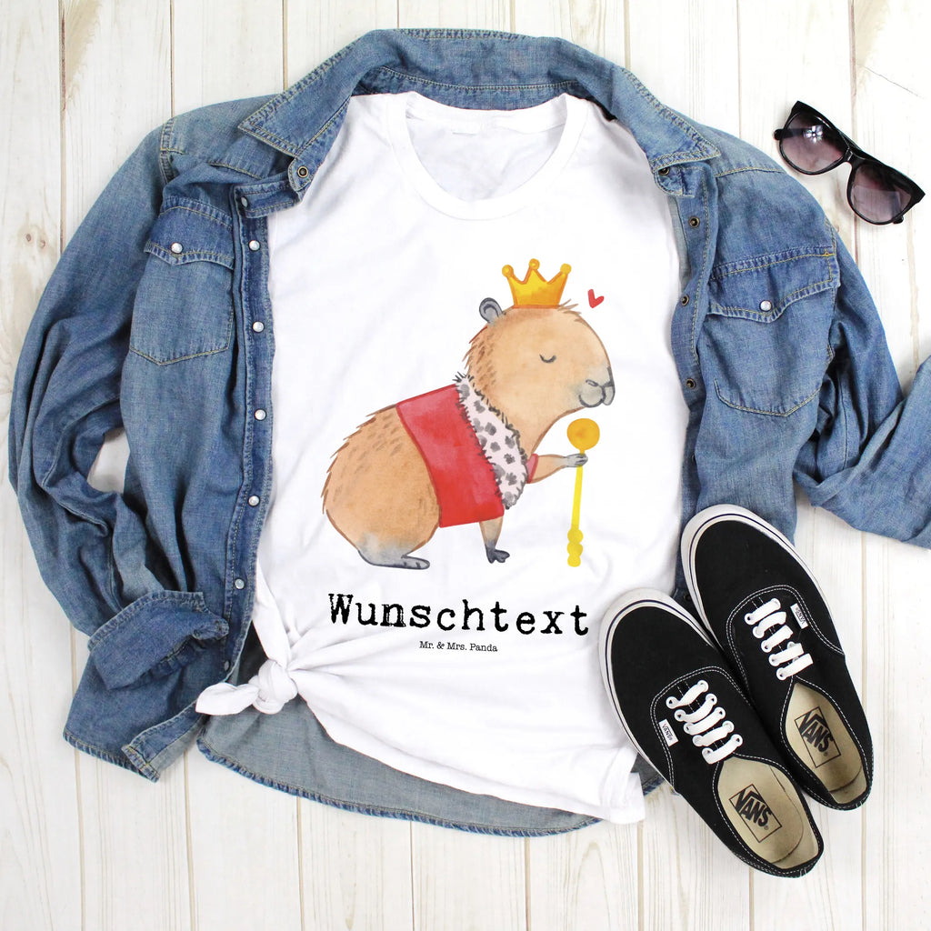 Personalisiertes T-Shirt Capybara König T-Shirt mit Namen, T-Shirt mit Aufruck, T-Shirt Personalisiert, Gute Laune, Lustige Sprüche, Tiere, Tiermotive, Capybara, König
