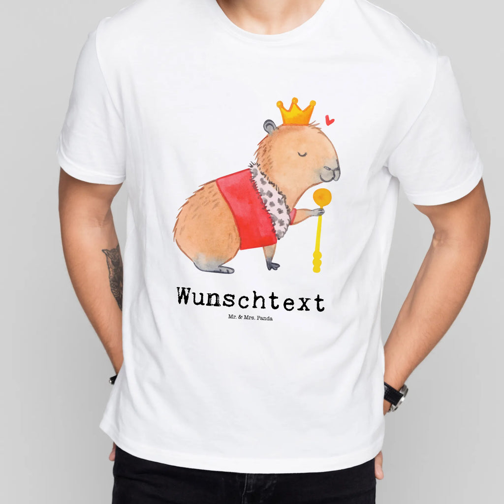 Personalisiertes T-Shirt Capybara König T-Shirt mit Namen, T-Shirt mit Aufruck, T-Shirt Personalisiert, Gute Laune, Lustige Sprüche, Tiere, Tiermotive, Capybara, König