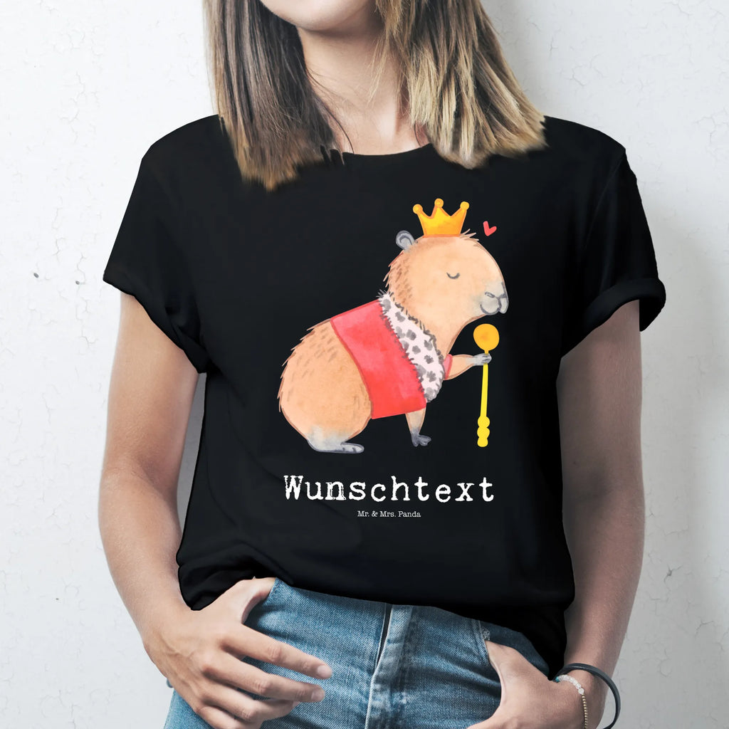 Personalisiertes T-Shirt Capybara König T-Shirt mit Namen, T-Shirt mit Aufruck, T-Shirt Personalisiert, Gute Laune, Lustige Sprüche, Tiere, Tiermotive, Capybara, König