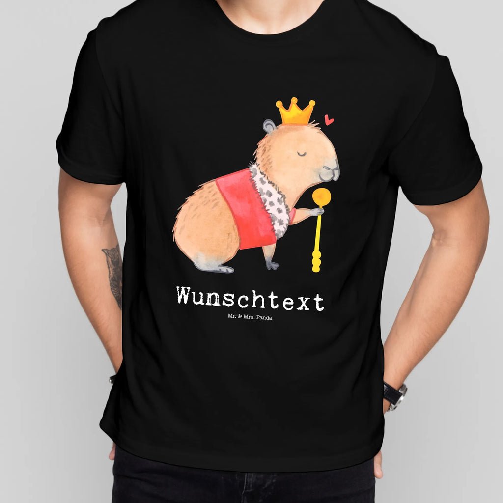 Personalisiertes T-Shirt Capybara König T-Shirt mit Namen, T-Shirt mit Aufruck, T-Shirt Personalisiert, Gute Laune, Lustige Sprüche, Tiere, Tiermotive, Capybara, König