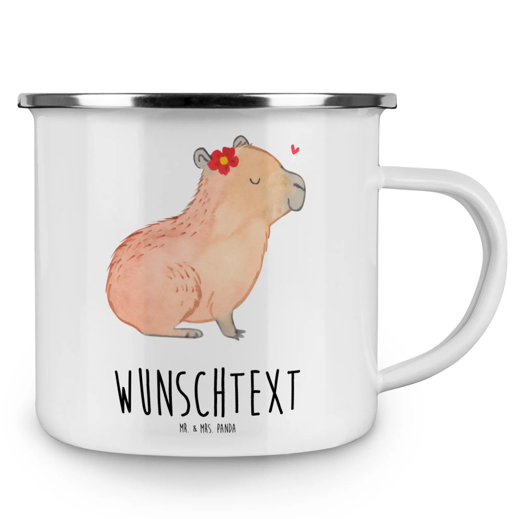 Personalisierte Emaille Tasse Capybara Blume tasse bedrucken, personalisierte tassen, tassen bedrucken, Emaille Tasse mit Namen, Namenstasse, Emaille Tasse personalisiert, Campingtasse bedrucken, tasse selbst gestalten, personalisierte tasse, Campinggeschirr personalsisert, tasse mit namen, Campingtasse personalisiert, Tiermotive, Gute Laune, lustige Sprüche, Tiere, Capybara