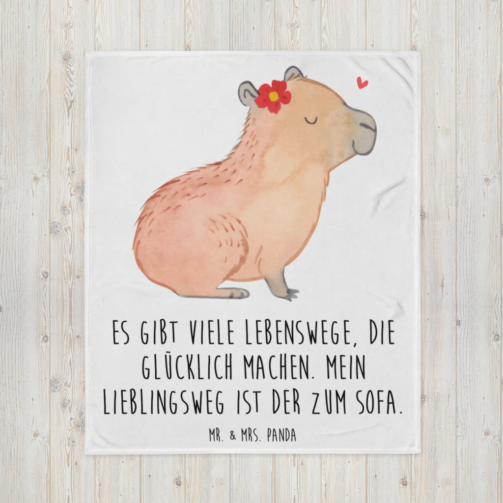 Blanket Capybara flower fleece blanket, snuggle blanket, cozy blanket, sofa throw, plush blanket, warm blanket, throw blanket, Sherpa blanket, small animals, cute, funny, cute animal motives, hand drawn, small world, funny sayings, good mood, happy, gifts, gift ideas, special gifts, animal lover, card