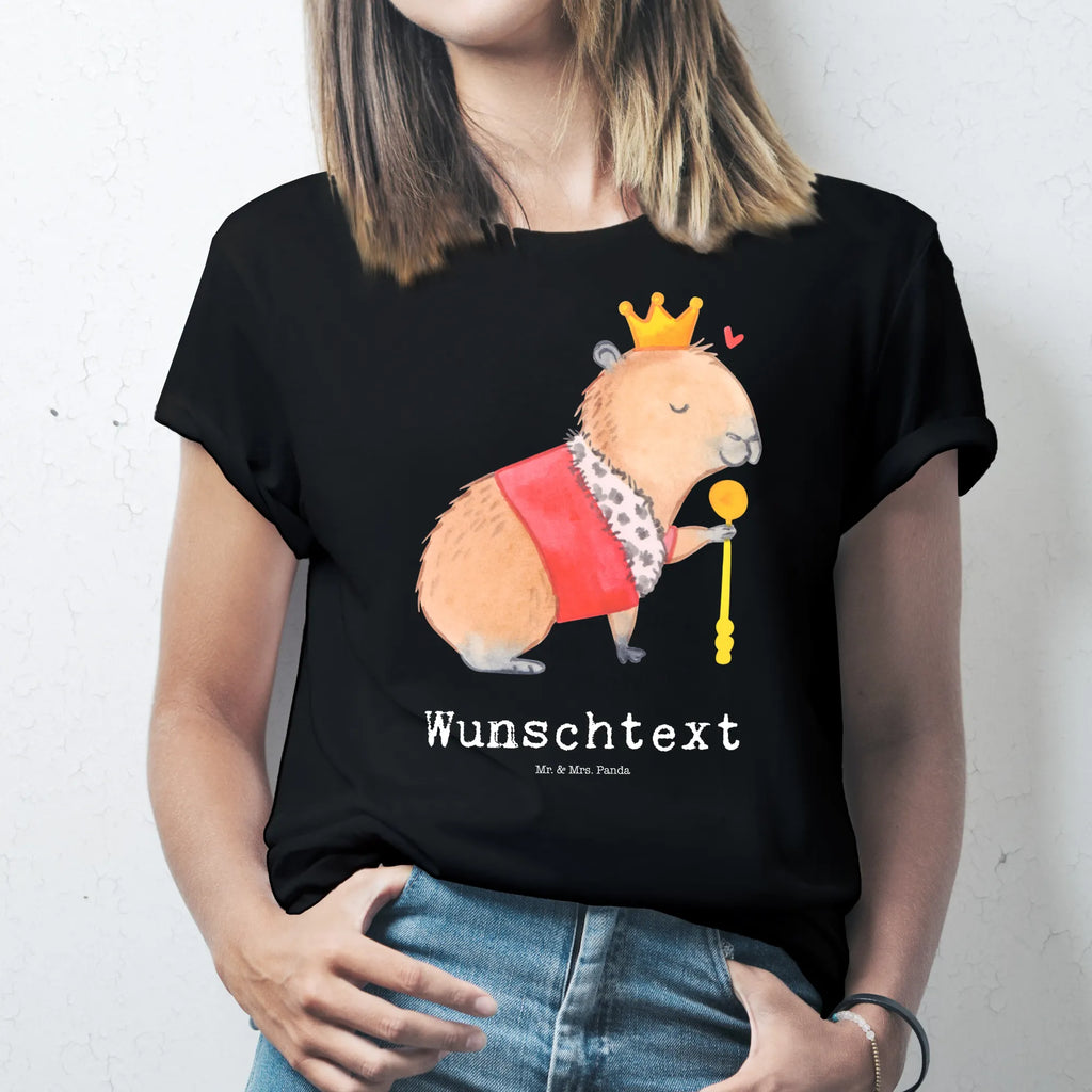 Personalisiertes T-Shirt Capybara König T-Shirt mit Namen, T-Shirt mit Aufruck, T-Shirt Personalisiert, Gute Laune, Lustige Sprüche, Tiere, Tiermotive, Capybara, König