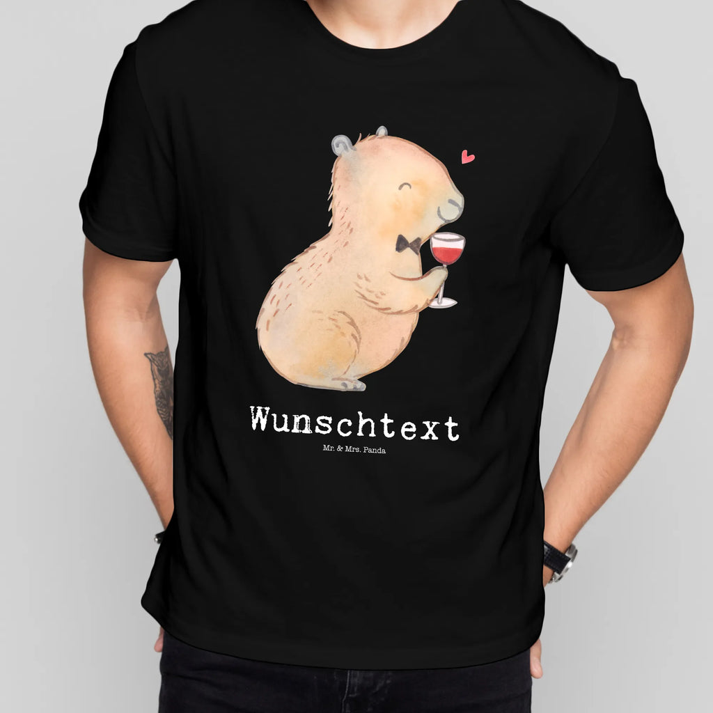 Personalised T-Shirt Capybara wine T-Shirt mit Namen, T-Shirt Personalisiert, T-Shirt mit Aufruck, Männer, Frauen, Gute Laune, lustige Sprüche, Tiere, Tiermotive, Weintrinkendes Nagetier, Capybara Kunstwerk, Liebe zum Wein Spruch, Weinliebhaber Geschenk, Panda Handzeichnung, Heiterer Capybara, Adrette Tiere, Capybara Zeichnung, Handgezeichnetes Capybara, Capybara Weinflasche, Geschenk für Weinkenner, Stilvolles Capybara, Wein Spaßbild