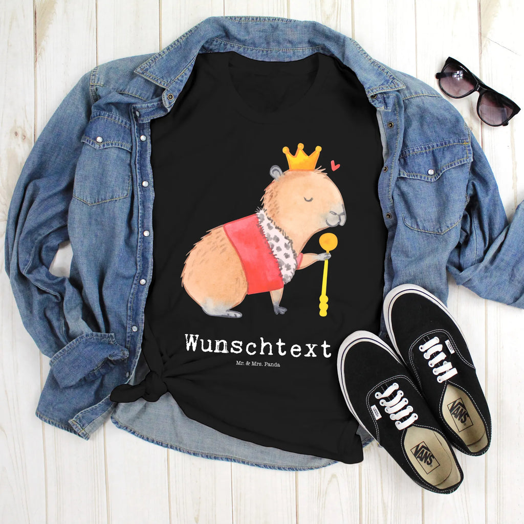 Personalisiertes T-Shirt Capybara König T-Shirt mit Namen, T-Shirt mit Aufruck, T-Shirt Personalisiert, Gute Laune, Lustige Sprüche, Tiere, Tiermotive, Capybara, König