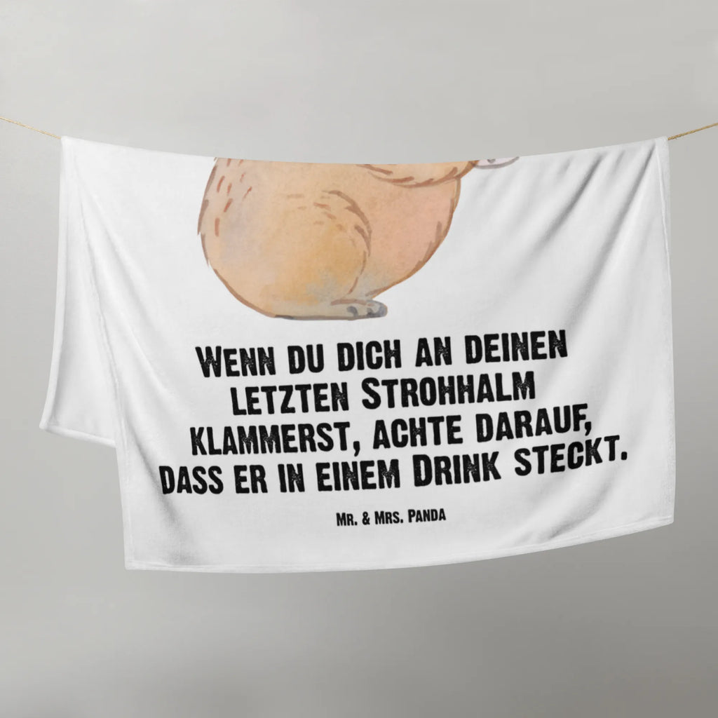 Baby blanket Capybara wine small animals, cute, funny, cute animal motives, hand drawn, small world, funny sayings, good mood, happy, gifts, gift ideas, special gifts, animal lover, card