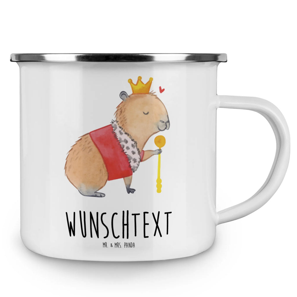 Personalisierte Emaille Tasse Capybara König tasse mit namen, Campingtasse personalisiert, tasse selbst gestalten, Emaille Tasse mit Namen, Emaille Tasse personalisiert, personalisierte tassen, tasse bedrucken, Campingtasse bedrucken, personalisierte tasse, tassen bedrucken, Namenstasse, Campinggeschirr personalsisert, Tiermotive, Gute Laune, lustige Sprüche, Tiere, König, Capybara