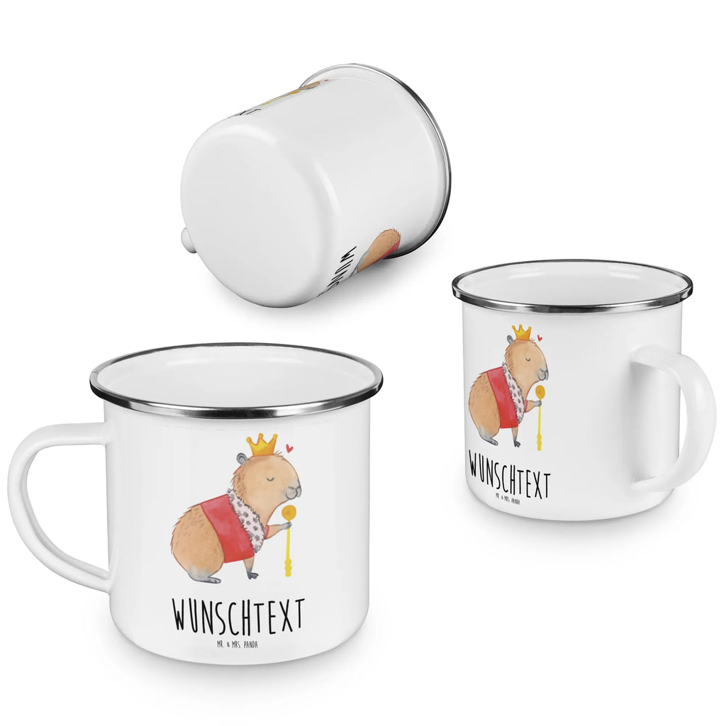 Personalisierte Emaille Tasse Capybara König tasse mit namen, Campingtasse personalisiert, tasse selbst gestalten, Emaille Tasse mit Namen, Emaille Tasse personalisiert, personalisierte tassen, tasse bedrucken, Campingtasse bedrucken, personalisierte tasse, tassen bedrucken, Namenstasse, Campinggeschirr personalsisert, Tiermotive, Gute Laune, lustige Sprüche, Tiere, König, Capybara