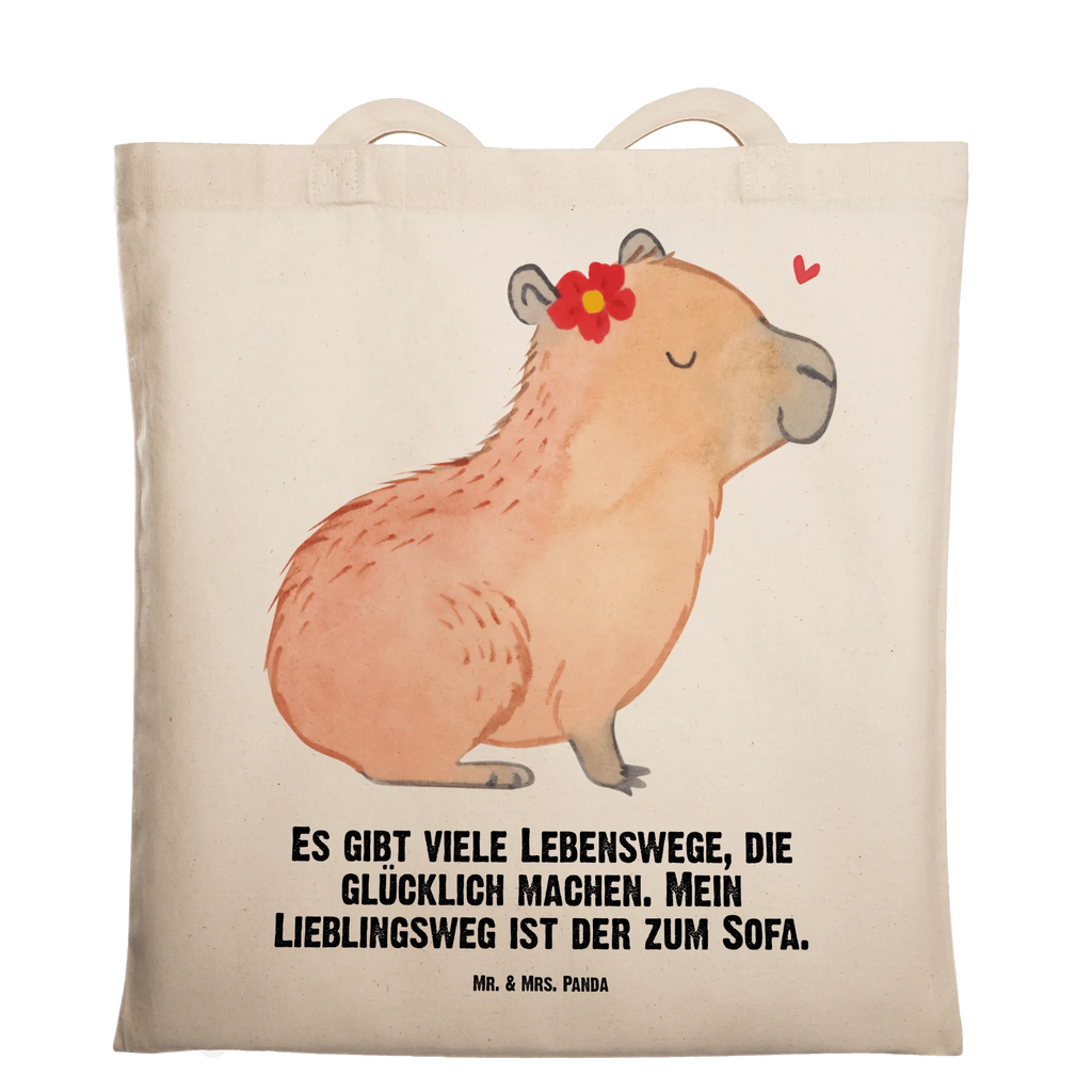 Tragetasche Capybara Blume Beuteltasche, Badetasche, Shopper, Jutebeutel, Tasche, Schultertasche, Stofftasche, Strandtasche, Tragetasche, Laptoptasche, Jutetasche, Einkaufstüte, Stoffbeutel, Umhängetasche, Beutel, Einkaufstasche, Tiermotive, Gute Laune, lustige Sprüche, Tiere, Capybara