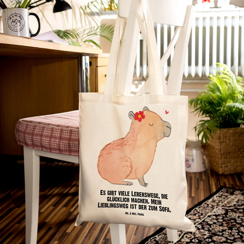 Tragetasche Capybara Blume Beuteltasche, Badetasche, Shopper, Jutebeutel, Tasche, Schultertasche, Stofftasche, Strandtasche, Tragetasche, Laptoptasche, Jutetasche, Einkaufstüte, Stoffbeutel, Umhängetasche, Beutel, Einkaufstasche, Tiermotive, Gute Laune, lustige Sprüche, Tiere, Capybara