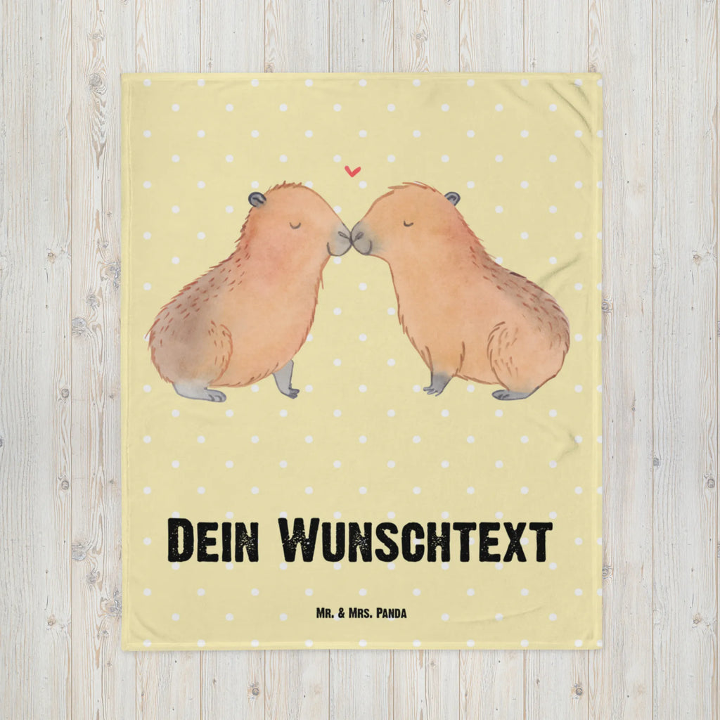 Kocyk dla niemowląt z imieniem kapibara miłość Motywy zwierzęce, dobra energia, zabawne powiedzonka, zwierzęta