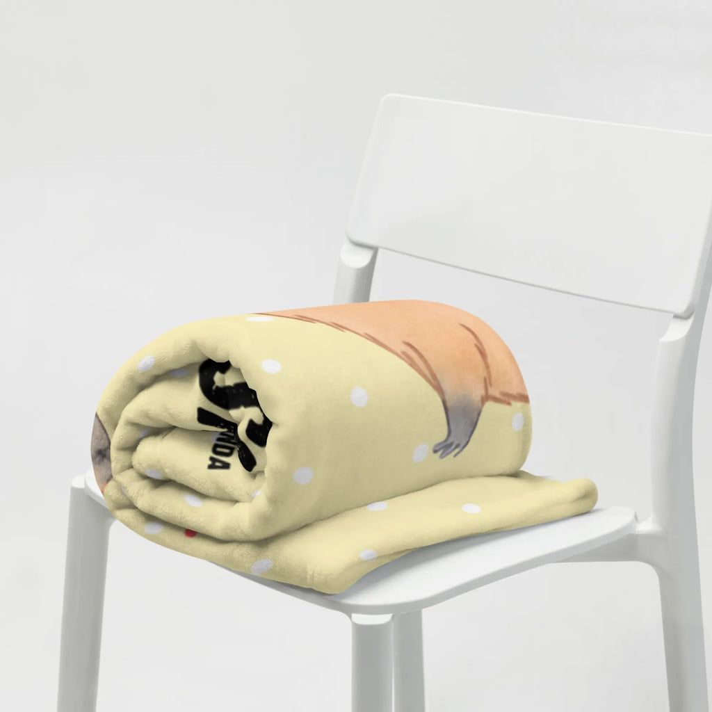 Kocyk dla niemowląt z imieniem kapibara miłość Motywy zwierzęce, dobra energia, zabawne powiedzonka, zwierzęta