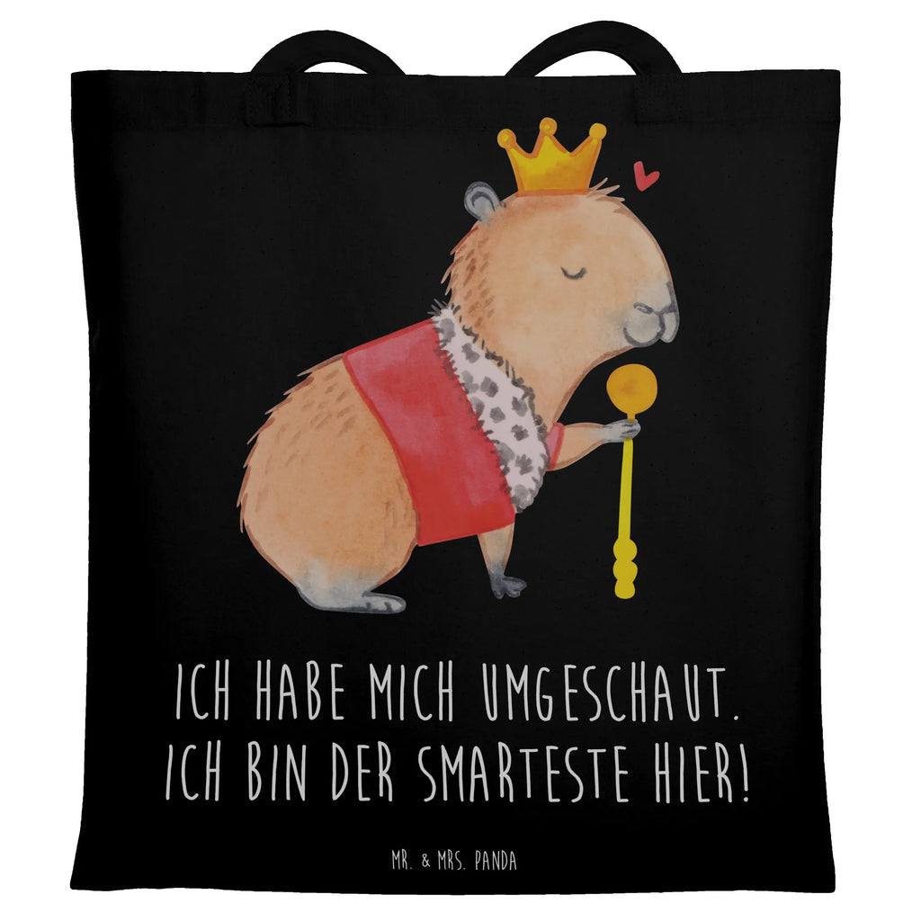 Tote bag Capybara King shoulder bag, bag, pouch, shopping bag, cotton bag, jute bag, Carrier bag, cloth bag, shopper, small animals, cute, funny, cute animal motives, hand drawn, small world, funny sayings, good mood, happy, gifts, gift ideas, special gifts, animal lover, card