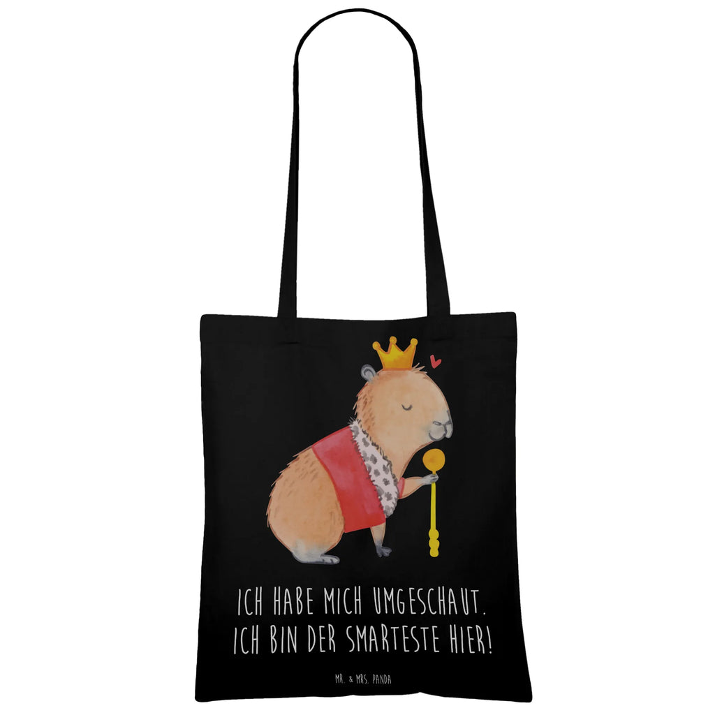 Tote bag Capybara King shoulder bag, bag, pouch, shopping bag, cotton bag, jute bag, Carrier bag, cloth bag, shopper, small animals, cute, funny, cute animal motives, hand drawn, small world, funny sayings, good mood, happy, gifts, gift ideas, special gifts, animal lover, card