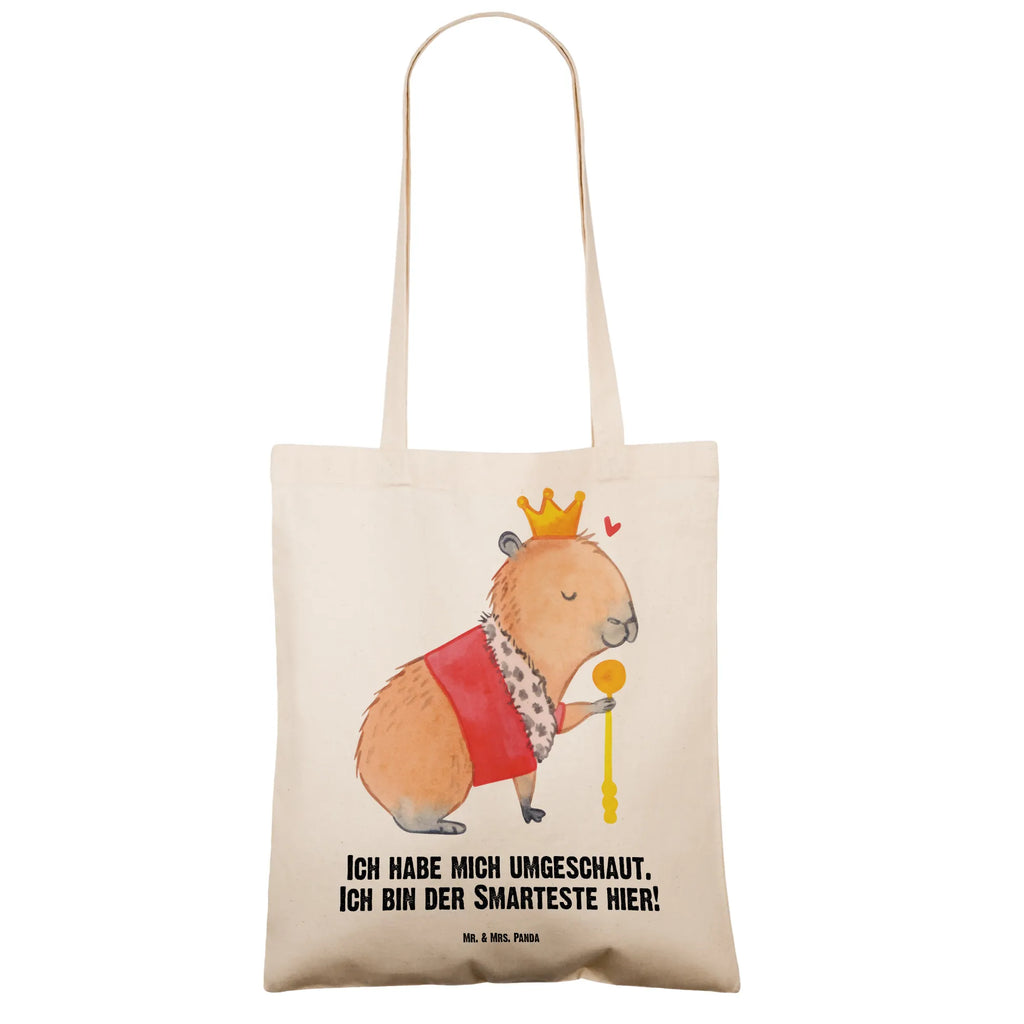Tote bag Capybara King shoulder bag, bag, pouch, shopping bag, cotton bag, jute bag, Carrier bag, cloth bag, shopper, small animals, cute, funny, cute animal motives, hand drawn, small world, funny sayings, good mood, happy, gifts, gift ideas, special gifts, animal lover, card
