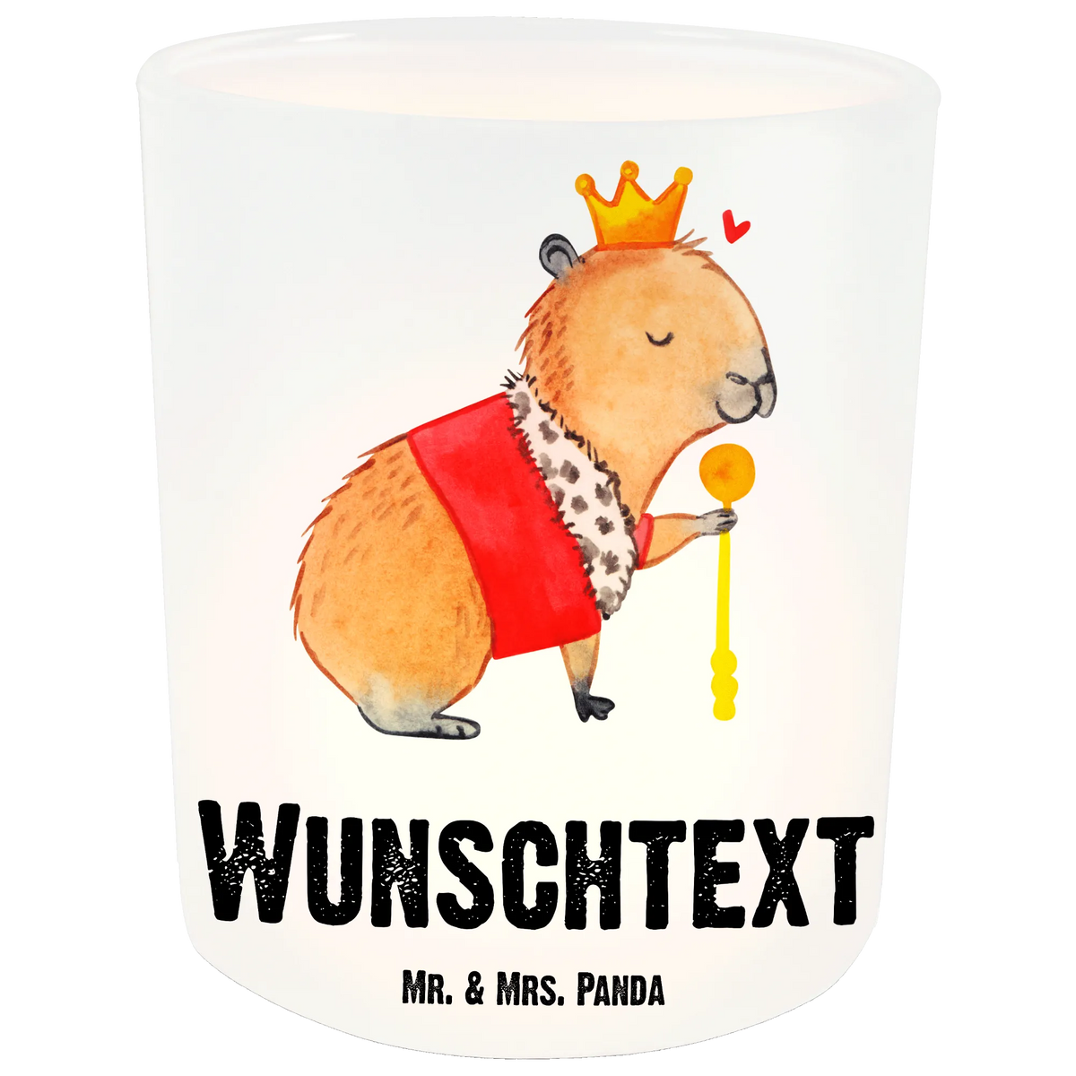 Personalised lantern Capybara King card, gift ideas, gifts, small animals, cute, cute animal motives, hand drawn, funny sayings, good mood, special gifts, animal lover