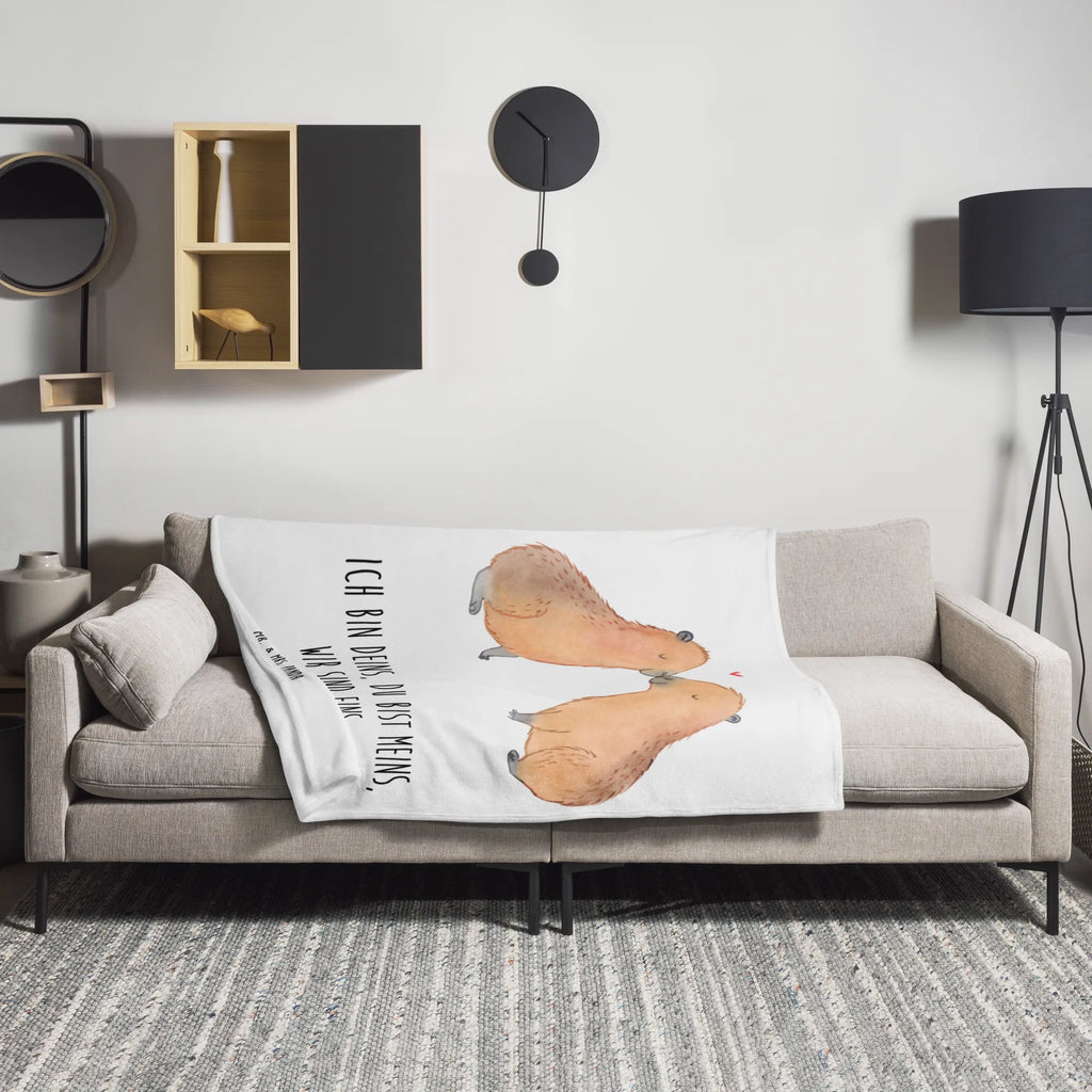 Blanket Capybara love plush blanket, snuggle blanket, sofa throw, warm blanket, cozy blanket, fleece blanket, throw blanket, Sherpa blanket, small animals, cute, funny, cute animal motives, hand drawn, small world, funny sayings, good mood, happy, gifts, gift ideas, special gifts, animal lover, card