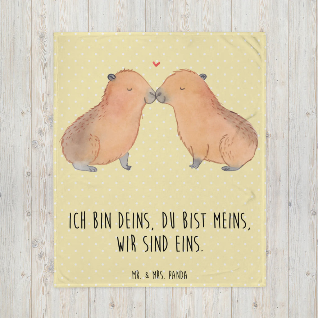 Blanket Capybara love plush blanket, snuggle blanket, sofa throw, warm blanket, cozy blanket, fleece blanket, throw blanket, Sherpa blanket, small animals, cute, funny, cute animal motives, hand drawn, small world, funny sayings, good mood, happy, gifts, gift ideas, special gifts, animal lover, card