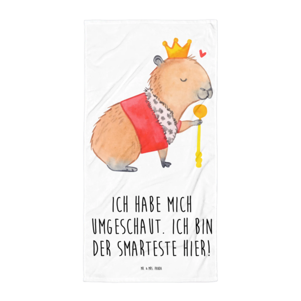 XL bath towel Capybara King extra large swim towel, large beach towel, luxury bath sheet, spa towel, oversized towel, XL bath towel, small animals, cute, funny, cute animal motives, hand drawn, small world, funny sayings, good mood, happy, gifts, gift ideas, special gifts, animal lover, card
