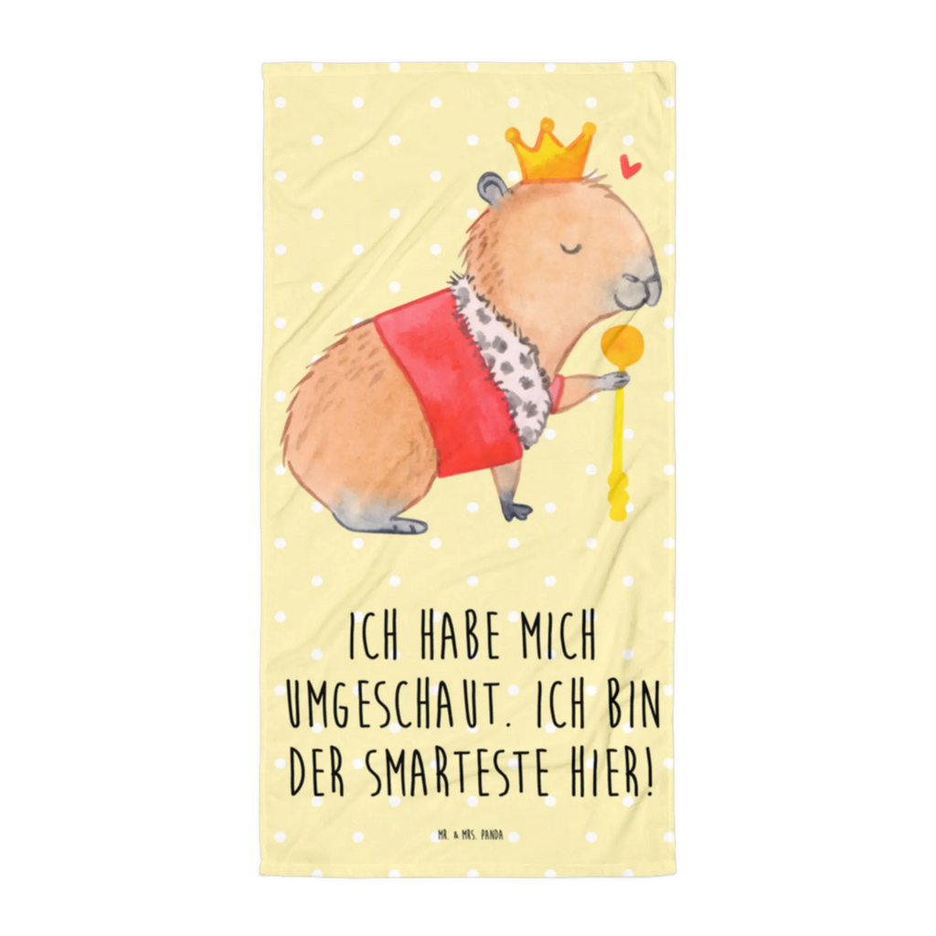 XL bath towel Capybara King extra large swim towel, large beach towel, luxury bath sheet, spa towel, oversized towel, XL bath towel, small animals, cute, funny, cute animal motives, hand drawn, small world, funny sayings, good mood, happy, gifts, gift ideas, special gifts, animal lover, card