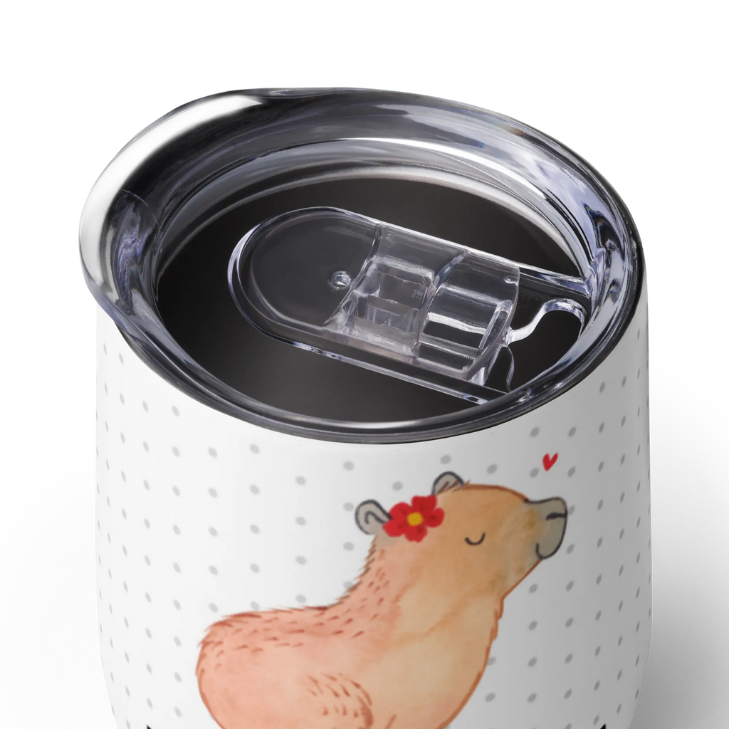 Personalised wine cup Capybara flower Hot Drinks, Custom Wine Glasses, Custom Text, Wine Tumbler for Travel, Custom Mulled Wine Cup, Personalized Wine Tumbler, With Name, Custom Summer Glass, Personalized Drinking Cup, Personalization, High-Quality Wine Tumbler, Print Your Own, Travel Wine Cup, Personalized Wine Goblet, Personalized Wine Glass, small animals, cute, funny, cute animal motives, hand drawn, small world, funny sayings, good mood, happy, gifts, gift ideas, special gifts, animal lover, card