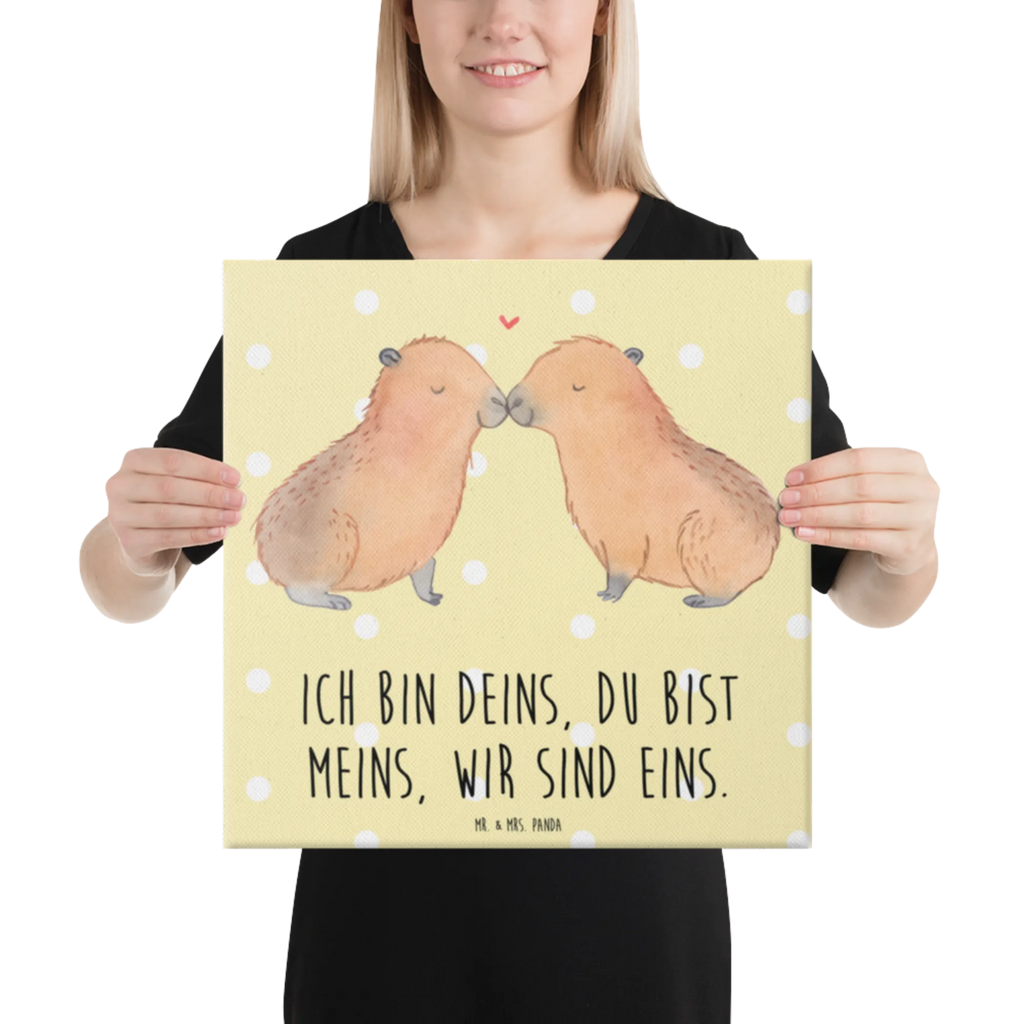 Leinwand Bild Capybara Liebe Dekoration, Wanddeko, Leinwand, Kunstdruck, Bild, Tiermotive, Gute Laune, lustige Sprüche, Tiere, Valentinstag, Jahrestag, Geschenkidee, Kuschel Capybaras, Verschmolzen, Liebesspruch, Herzlich, Romantisches Geschenk, Capybara, Ich bin deins, Handgezeichnet, Liebe, Ehejubiläum, Du bist meins, Liebesbeweis, Partnertiere, Paar, verliebt, Beziehung, Tierliebe