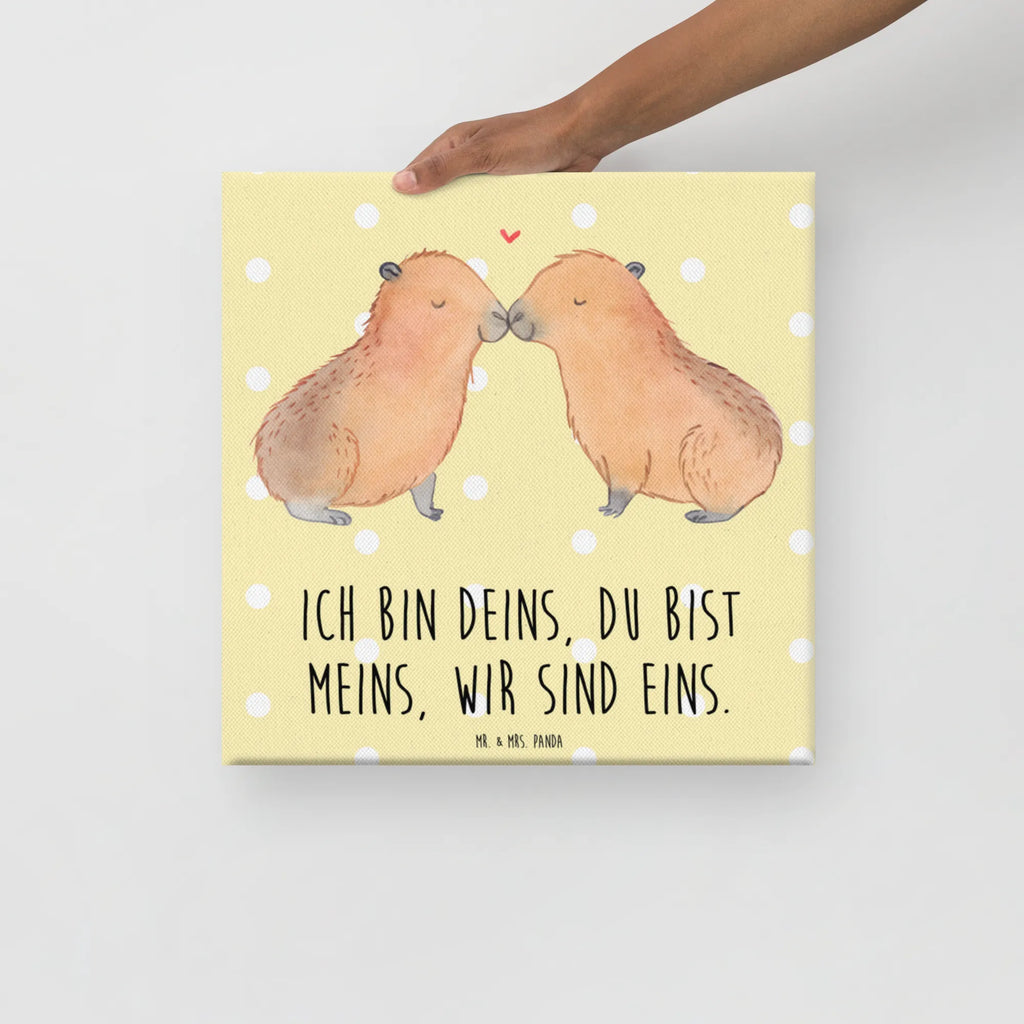 Leinwand Bild Capybara Liebe Dekoration, Wanddeko, Leinwand, Kunstdruck, Bild, Tiermotive, Gute Laune, lustige Sprüche, Tiere, Valentinstag, Jahrestag, Geschenkidee, Kuschel Capybaras, Verschmolzen, Liebesspruch, Herzlich, Romantisches Geschenk, Capybara, Ich bin deins, Handgezeichnet, Liebe, Ehejubiläum, Du bist meins, Liebesbeweis, Partnertiere, Paar, verliebt, Beziehung, Tierliebe