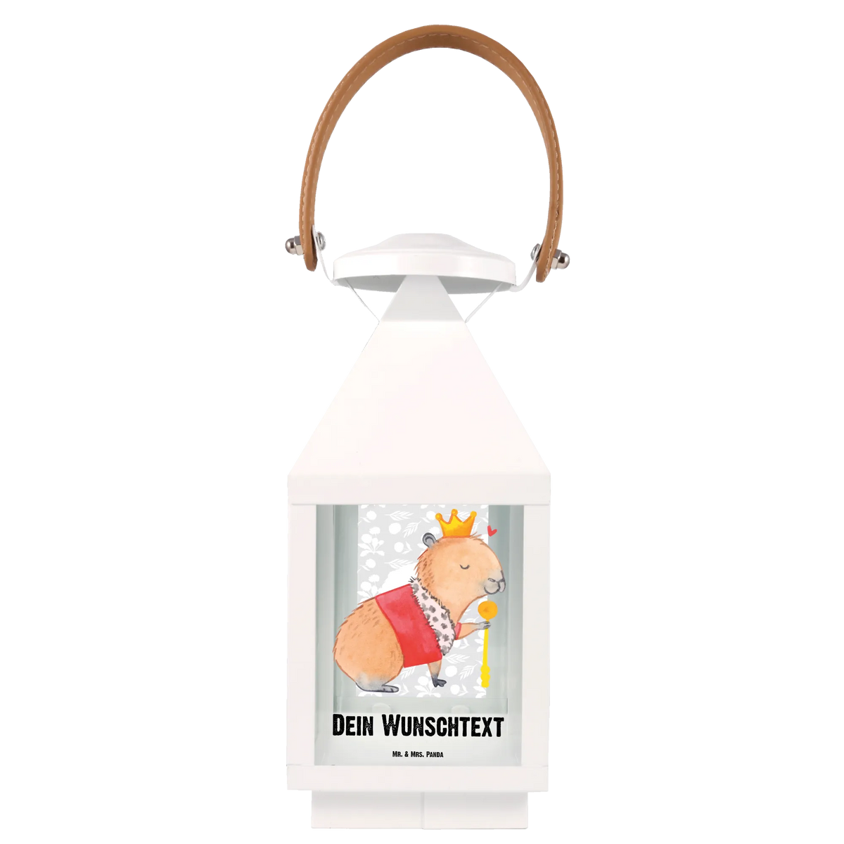 Personalized Decor Lantern Capybara King animal lover, special gifts, good mood, funny sayings, hand drawn, cute animal motives, small animals, cute, card, gift ideas, gifts