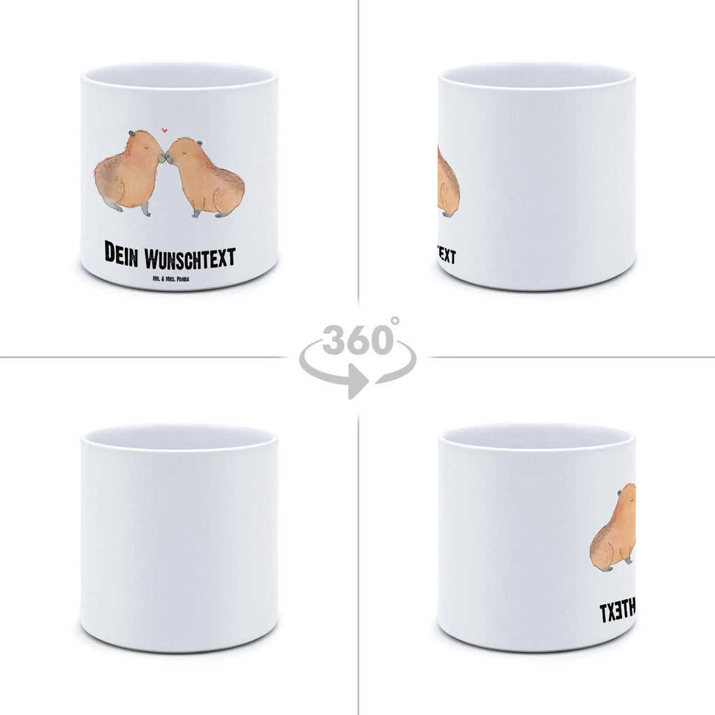 Personalizowana XL doniczka kapibara miłość Motywy zwierzęce, dobra energia, zabawne powiedzonka, zwierzęta