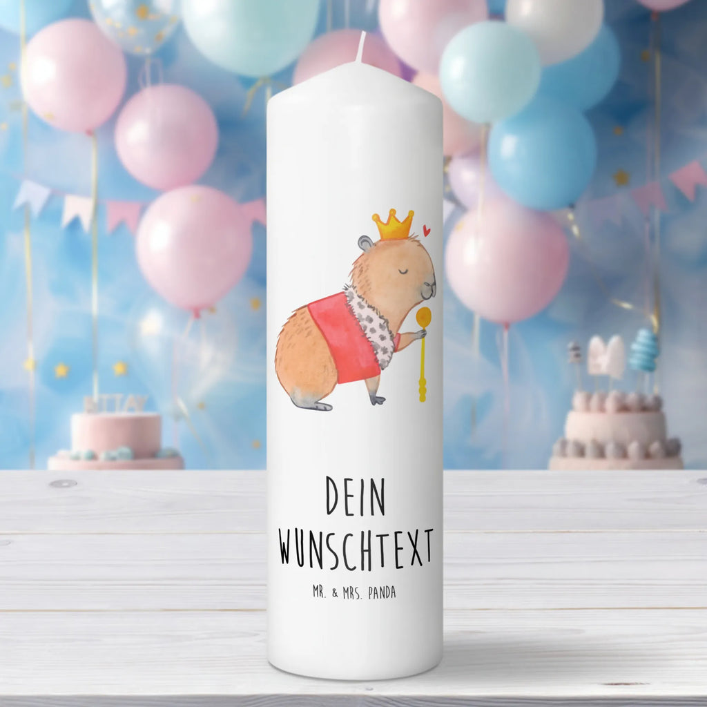 Personalised candle Capybara King small animals, cute, funny, cute animal motives, hand drawn, small world, funny sayings, good mood, happy, gifts, gift ideas, special gifts, animal lover, card